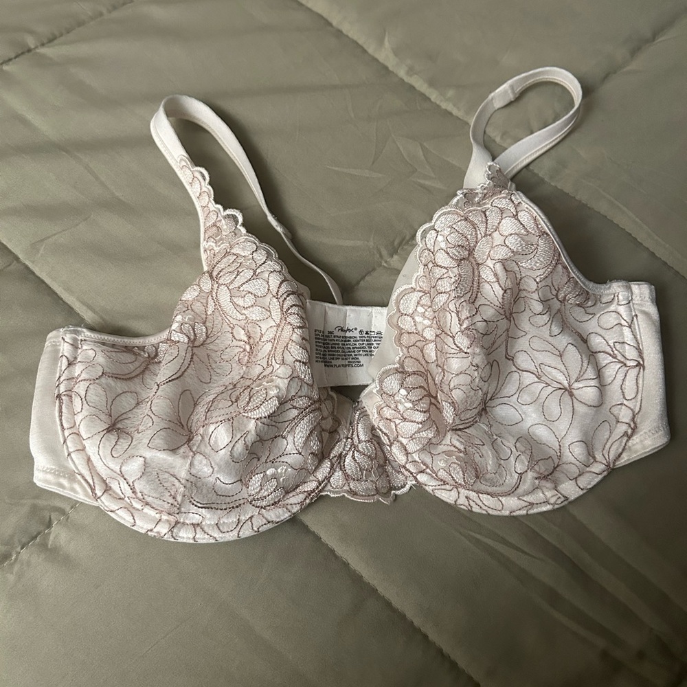 Playtex Secrets Feel Gorgeous Lace UW Bra Size 38C